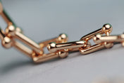 HARDWEAR LINK PINK GOLD NECKLACE